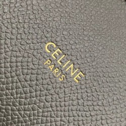 Celine Belt Mini Bag In Grey Grained Calfskin CCBS24018