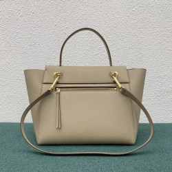 Celine Belt Mini Bag In Light Taupe Grained Calfskin CCBS24019