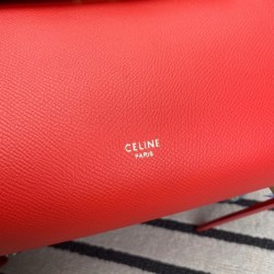 Celine Belt Mini Bag In Red Grained Calfskin CCBS24020