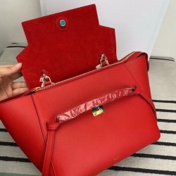 Celine Belt Mini Bag In Red Grained Calfskin CCBS24020