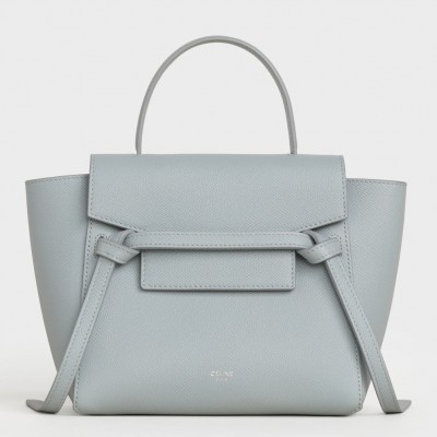 Celine Belt Nano Bag In Mineral Grained Calfskin CCBS24030