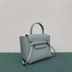 Celine Belt Nano Bag In Mineral Grained Calfskin CCBS24030