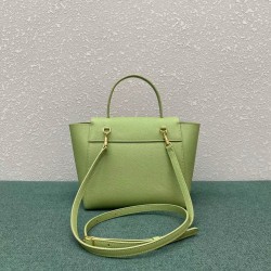 Celine Belt Nano Bag In Sage Grained Calfskin CCBS24034