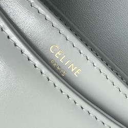 Celine Besace Clea Bag in Light Blue Shiny Calfskin CCBS24042