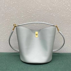 Celine Bucket 16 Bag In Mineral Smooth Calfskin CCBS24072