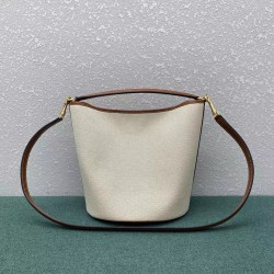 Celine Bucket 16 Bag In Textile and Calfskin CCBS24073