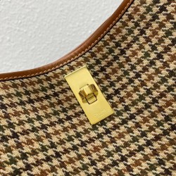 Celine Bucket 16 Bag In Tweed and Calfskin CCBS24075