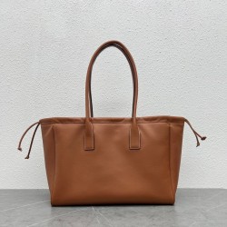 Celine Cabas Drawstring Cuir Triomphe Bag in Brown Calfskin CCBS24094