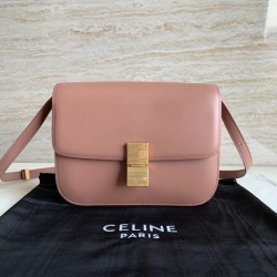 Celine Classic Box Medium Bag In Antique Rose Box Calfskin CCBS24050