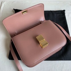 Celine Classic Box Medium Bag In Antique Rose Box Calfskin CCBS24050