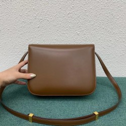 Celine Classic Box Medium Bag In Camel Box Calfskin CCBS24053