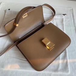 Celine Classic Box Medium Bag In Camel Liege Calfskin CCBS24054