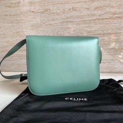 Celine Classic Box Medium Bag In Celadon Box Calfskin CCBS24055