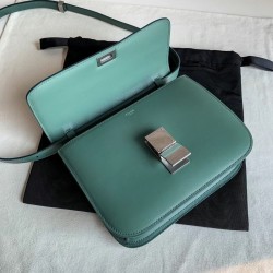 Celine Classic Box Medium Bag In Celadon Box Calfskin CCBS24055