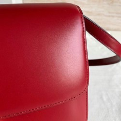 Celine Classic Box Medium Bag In Red Box Calfskin CCBS24056