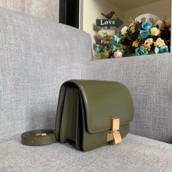 Celine Classic Box Small Bag In Army Green Box Calfskin CCBS24059