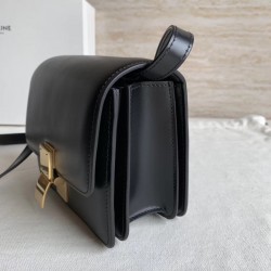 Celine Classic Box Small Bag In Black Box Calfskin CCBS24060