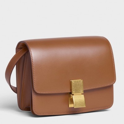 Celine Classic Box Small Bag In Camel Box Calfskin CCBS24062