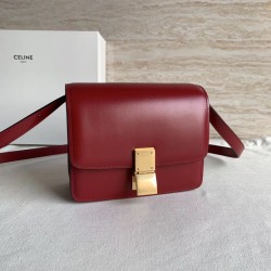 Celine Classic Box Small Bag In Red Box Calfskin CCBS24063