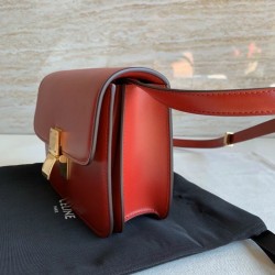 Celine Classic Box Teen Bag In Red Box Calfskin CCBS24068