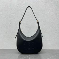 Celine Heloise Cuir Triomphe Bag in Black Calfskin CCBS24168