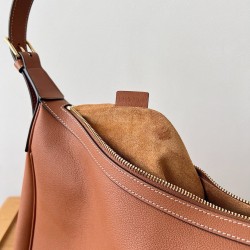 Celine Heloise Cuir Triomphe Bag in Brown Calfskin CCBS24169