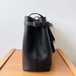 Celine Medium Cabas Anais Cuir Triomphe Bag in Black Leather CCBS24096