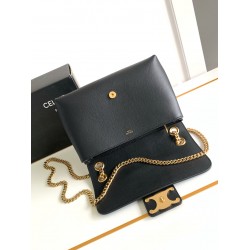 Celine Medium Victoire Bag in Black Calfskin CCBS24208