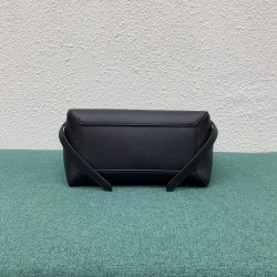 Celine Micro Belt Bag In Black Grained Calfskin CCBS24003