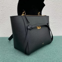 Celine Micro Belt Bag In Black Grained Calfskin CCBS24003