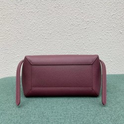 Celine Micro Belt Bag In Bordeaux Grained Calfskin CCBS24004