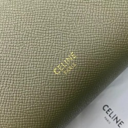 Celine Micro Belt Bag In Dark Olive Grained Calfskin CCBS24005