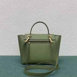 Celine Micro Belt Bag In Light Khaki Grained Calfskin CCBS24007