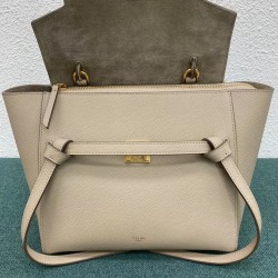 Celine Micro Belt Bag In Light Taupe Grained Calfskin CCBS24008