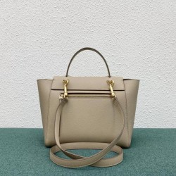 Celine Micro Belt Bag In Light Taupe Grained Calfskin CCBS24008