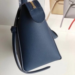 Celine Micro Belt Bag In Navy Blue Grained Calfskin CCBS24010