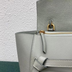 Celine Micro Belt Bag In Vert D'eau Grained Calfskin CCBS24012