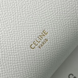 Celine Micro Belt Bag In White Grained Calfskin CCBS24014