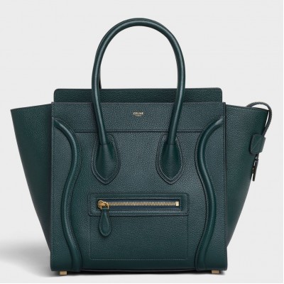 Celine Micro Luggage Tote Bag In Amazone Drummed Calfskin CCBS24109