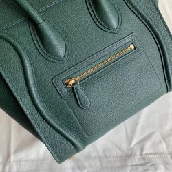 Celine Micro Luggage Tote Bag In Amazone Drummed Calfskin CCBS24109