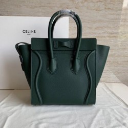 Celine Micro Luggage Tote Bag In Amazone Drummed Calfskin CCBS24109