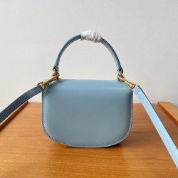 Celine Mini Besace Clea Bag in Pale Blue Calfskin CCBS24047