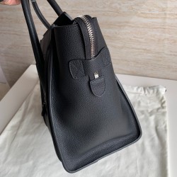 Celine Mini Luggage Tote Bag In Black Drummed Calfskin CCBS24120