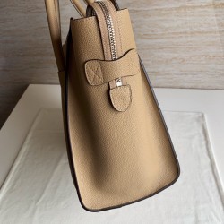 Celine Mini Luggage Tote Bag In Dune Drummed Calfskin CCBS24121