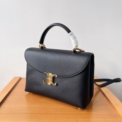 Celine Nino Medium Bag in Black Calfskin CCBS24173