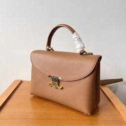 Celine Nino Medium Bag in Brown Calfskin CCBS24174