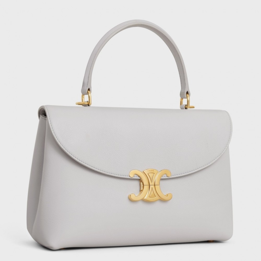 Celine Nino Medium Bag in Cloudy Grey Calfskin CCBS24175