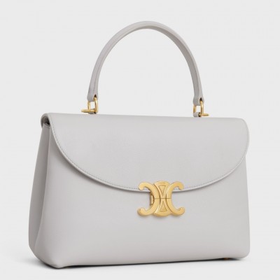 Celine Nino Medium Bag in Cloudy Grey Calfskin CCBS24175