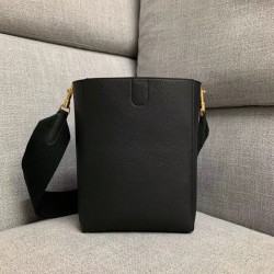 Celine Sangle Small Bucket Bag In Black Calfskin CCBS24082