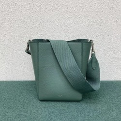 Celine Sangle Small Bucket Bag In Celadon Calfskin CCBS24083